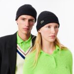 Шерстяная шапка Lacoste Unisex в рубчик