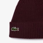 Шерстяная шапка Lacoste Unisex в рубчик