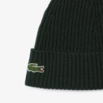 Шерстяная шапка Lacoste Unisex в рубчик