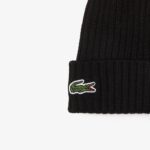 Шерстяная шапка Lacoste Unisex в рубчик