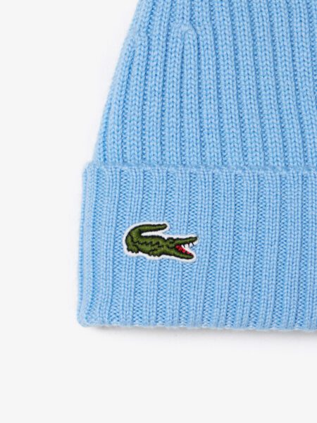 Шерстяная шапка Lacoste Unisex в рубчик