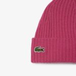 Шерстяная шапка Lacoste Unisex в рубчик