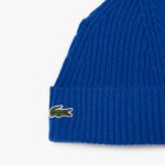 Шерстяная шапка Lacoste Unisex в рубчик