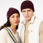 Шерстяная шапка Lacoste Unisex в рубчик