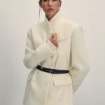 Шерстяной жакет из ткани с длинным ворсом с мохером в составе