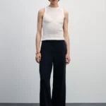 Широкие брюки из вискозы