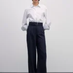 Широкие брюки с поясом