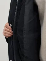 Стеганое пальто с капюшоном