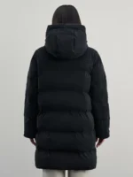 Стеганое пальто с капюшоном