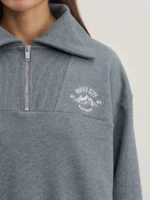 Свитшот из хлопка с молнией