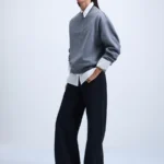 Свитшот из хлопка с принтом