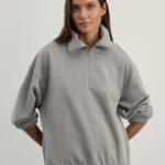 Свитшот с высокой горловиной на молнии