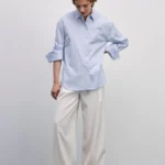 Свободная рубашка из хлопка