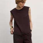 Топ из вискозы прямого кроя