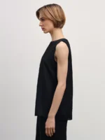 Топ из вискозы с жатым эффектом