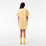 Трикотажное платье Lacoste с коротким рукавом Oversized