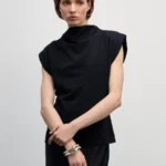 Трикотажный топ без рукавов