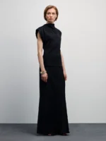 Трикотажный топ без рукавов