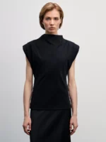 Трикотажный топ без рукавов