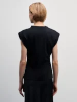 Трикотажный топ без рукавов