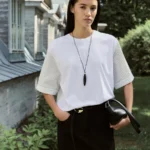 Укороченная футболка из хлопка