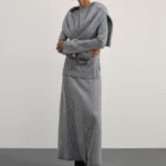 Вязаная юбка А-силуэта из хлопка