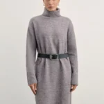 Вязаное платье с добавлением шерсти