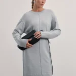 Вязаное платье со швом из вискозы