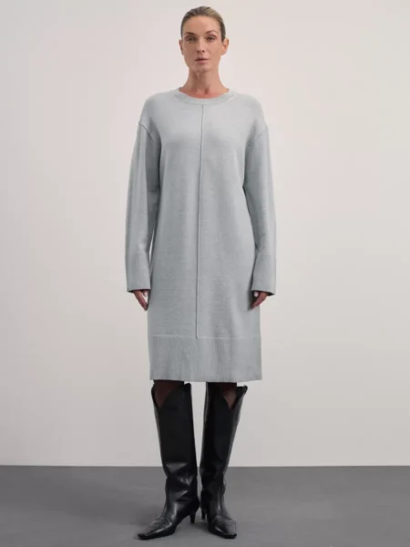 Вязаное платье со швом из вискозы