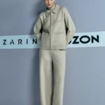 Вязаные широкие брюки