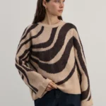 Вязаный джемпер с принтом