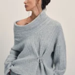 Вязаный свитер с шерстью в составе