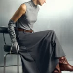 Юбка А-силуэта из вискозы