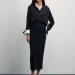 Юбка макси прямого кроя