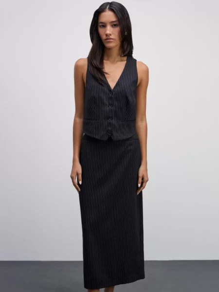 Юбка макси с разрезом