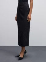 Юбка макси с разрезом