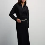 Юбка миди из фактурной ткани