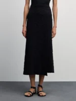 Юбка миди из фактурной ткани