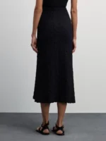 Юбка миди из фактурной ткани