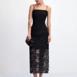 Юбка миди с абстрактным принтом