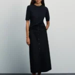 Юбка миди с карманами