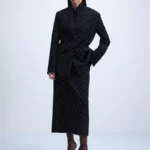 Юбка миди со стразами