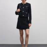 Юбка мини из твида