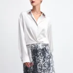 Юбка мини с пайетками