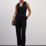 Зауженные брюки с эластичной талией