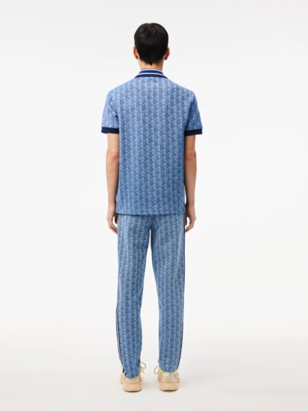 Жаккардовые спортивные брюки Lacoste Paris с монограммой