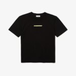 Женская футболка Lacoste с контрастным принтом