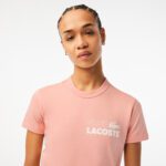 Женская футболка Lacoste Slim Fit из органического хлопка