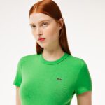 Женская хлопковая футболка Lacoste Relaxed Fit