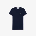 Женская хлопковая футболка Lacoste Relaxed Fit